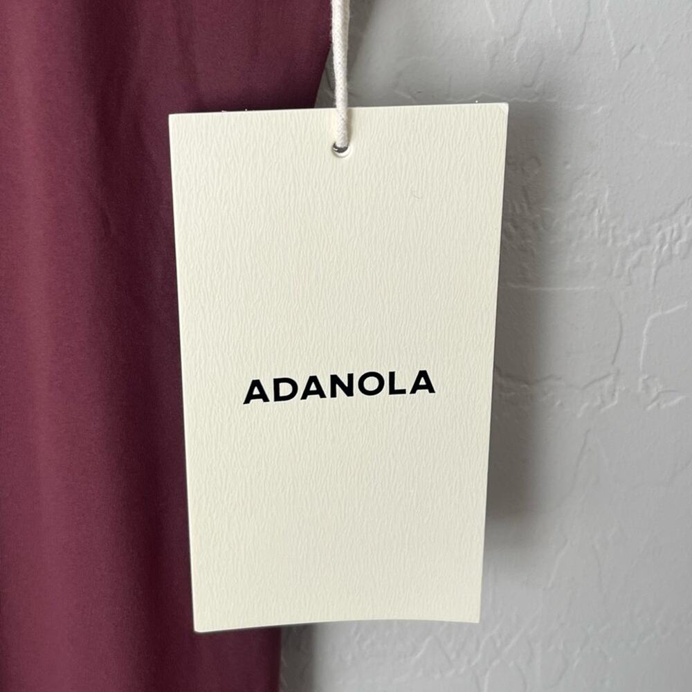 Adanola ultimate low cross back unitard burgundy XL NWT - Picture 8 of 13